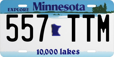 MN license plate 557TTM