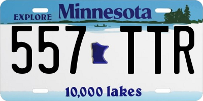 MN license plate 557TTR