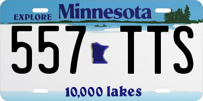 MN license plate 557TTS