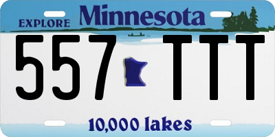 MN license plate 557TTT