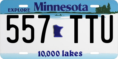 MN license plate 557TTU