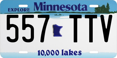 MN license plate 557TTV