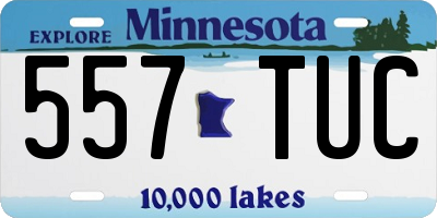 MN license plate 557TUC