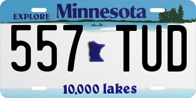 MN license plate 557TUD