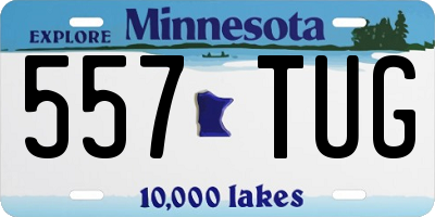 MN license plate 557TUG