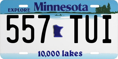 MN license plate 557TUI