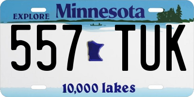 MN license plate 557TUK