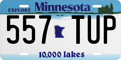 MN license plate 557TUP