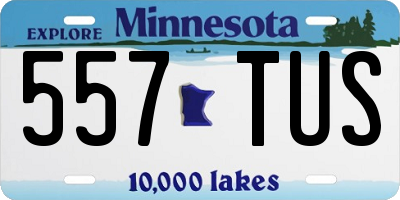 MN license plate 557TUS