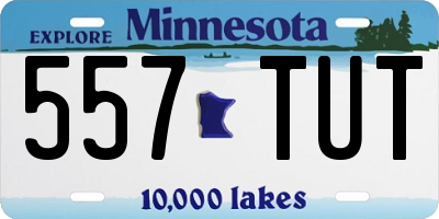 MN license plate 557TUT