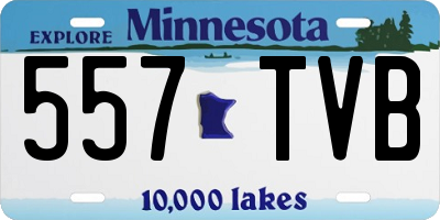 MN license plate 557TVB