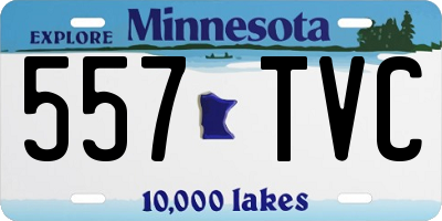 MN license plate 557TVC