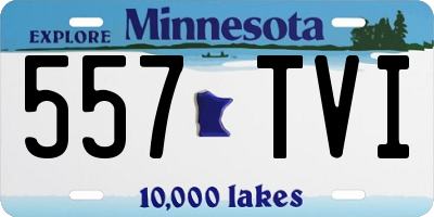MN license plate 557TVI