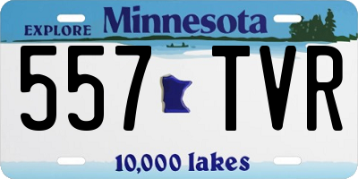 MN license plate 557TVR