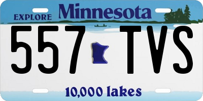 MN license plate 557TVS