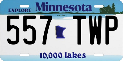 MN license plate 557TWP
