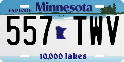 MN license plate 557TWV