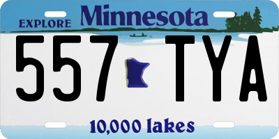 MN license plate 557TYA