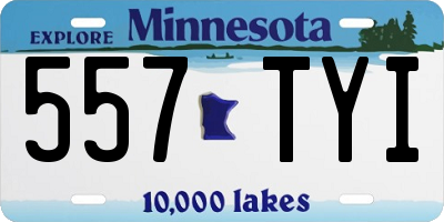 MN license plate 557TYI
