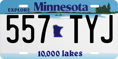 MN license plate 557TYJ