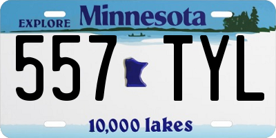 MN license plate 557TYL