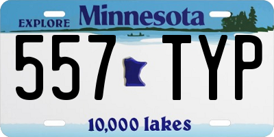 MN license plate 557TYP