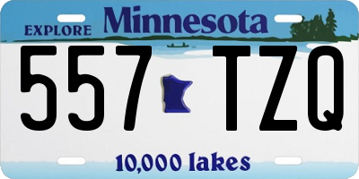 MN license plate 557TZQ