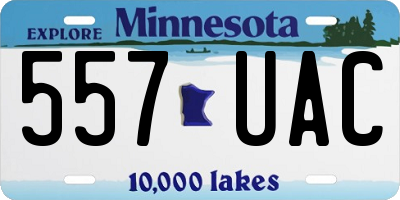 MN license plate 557UAC