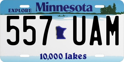 MN license plate 557UAM