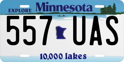 MN license plate 557UAS