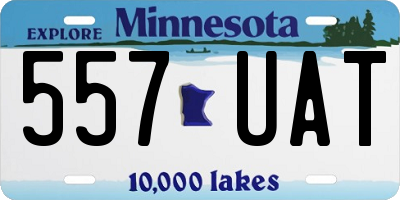 MN license plate 557UAT