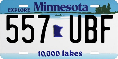MN license plate 557UBF