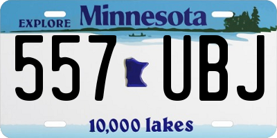 MN license plate 557UBJ