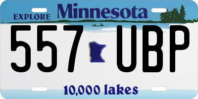 MN license plate 557UBP