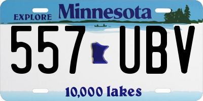 MN license plate 557UBV
