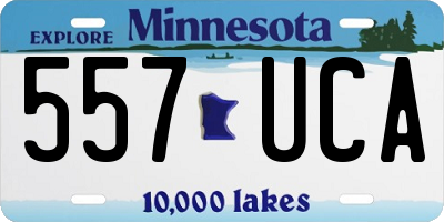 MN license plate 557UCA