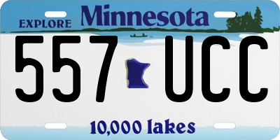 MN license plate 557UCC