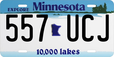 MN license plate 557UCJ