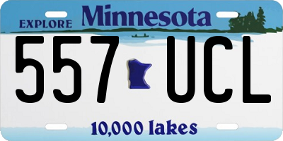 MN license plate 557UCL
