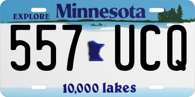 MN license plate 557UCQ