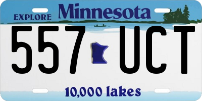 MN license plate 557UCT