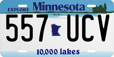 MN license plate 557UCV