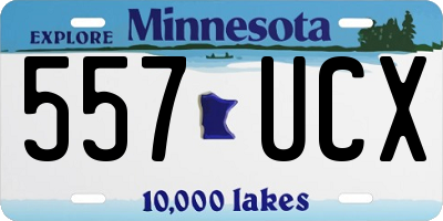 MN license plate 557UCX