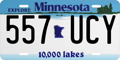 MN license plate 557UCY