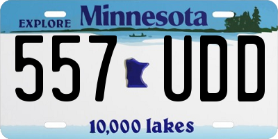 MN license plate 557UDD