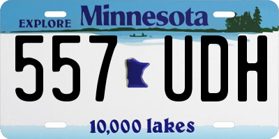 MN license plate 557UDH