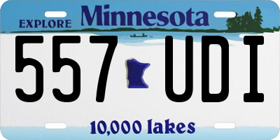 MN license plate 557UDI