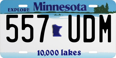 MN license plate 557UDM