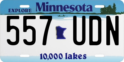 MN license plate 557UDN