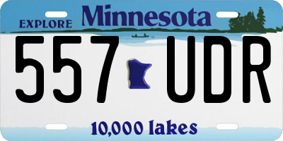 MN license plate 557UDR